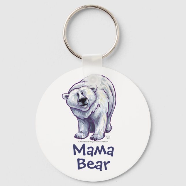 Llavero Mama Bear Polar Bear Key Chain (Anverso)