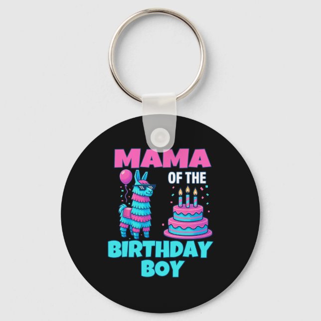 Llavero Mama Birthday Boy Llama Pinata Party Family Mathin (Anverso)