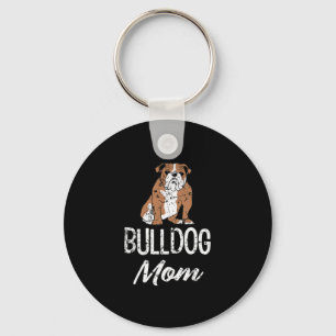 Llavero Mamá Bulldog divertido dicho para mujeres