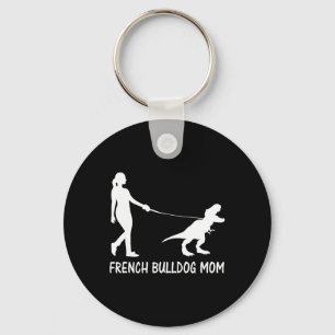 Llavero Mamá bulldog Frenchie Mama Dog Dinosaur