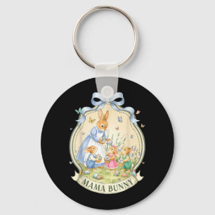 Llavero Mama Bunny Vintage para Niños Niñas Mujeres Mamá A