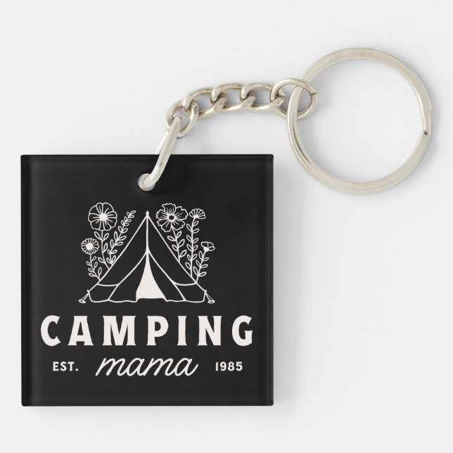 Llavero Mamá campamento mamá madre caprichosa (Atrás)