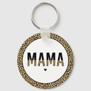 Llavero Mama Cheetah print typography Gifts for Mom