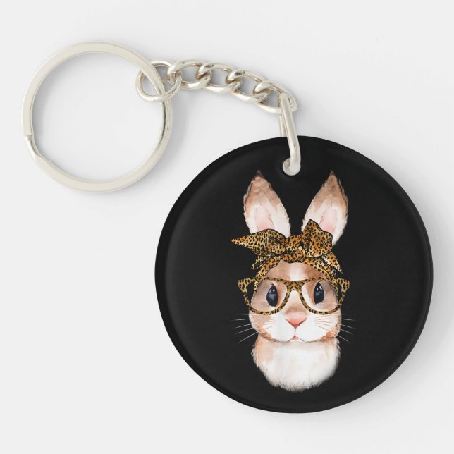 Llavero Mamá conejita de Pascua, Año del Leopardo de Pascu (Frente)