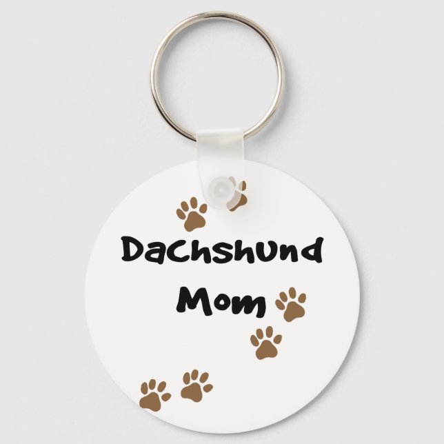 Llavero Mamá Dachshund (Anverso)