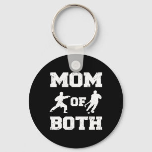 Llavero Mamá De Ambos Divertidos Hockey Karate Mom