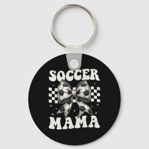 Llavero Mamá de fútbol divertida coqueta lazo mamá mamá