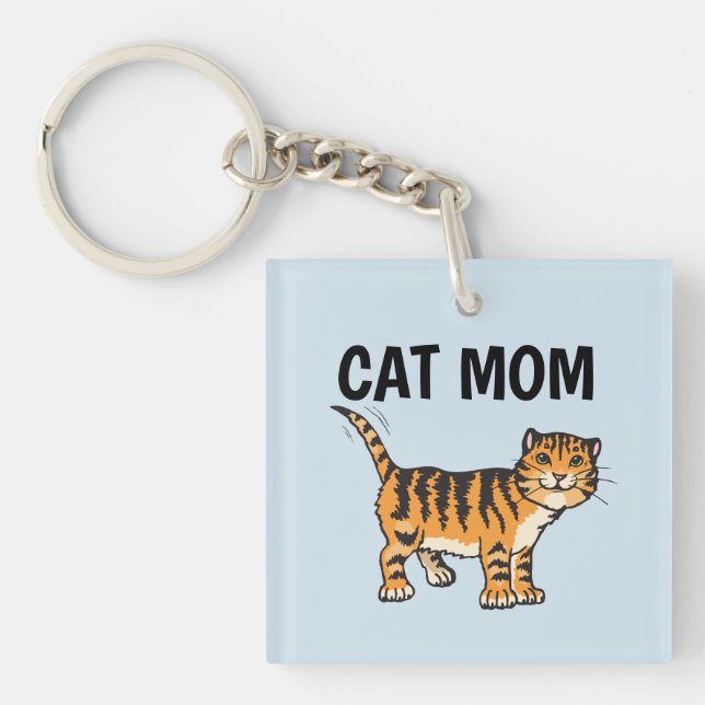 Llavero MAMÁ DE GATO ginger  (Frente)
