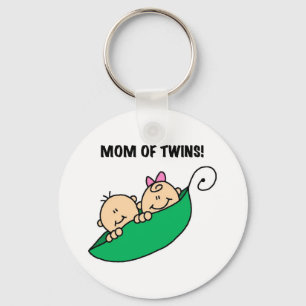 Llavero Mamá de gemelos en polos y regalos