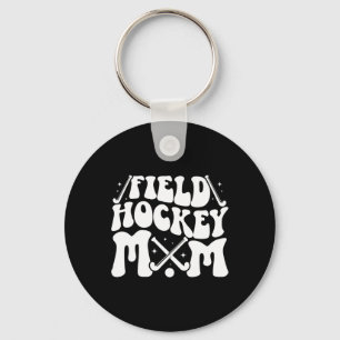 Llavero Mamá de hockey sobre césped Groovy Mamá de un juga