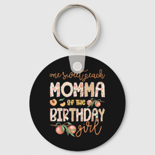 Llavero Mamá de la Cumpleañera One Sweet Peach 1er