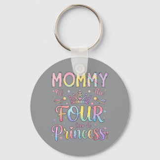 Llavero Mamá De Los Cuatro Una Princesa Cumpleaños Niña 4