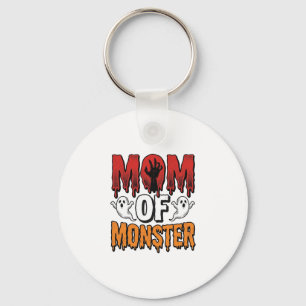 Llavero Mamá de Monstruo Diseño de Camiseta Vintage de Hal
