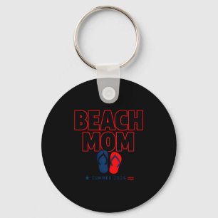 Llavero Mamá de playa verano 2026 chanclas patrióticas