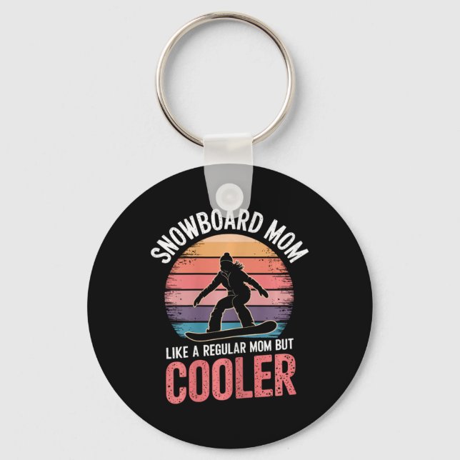 Llavero Mamá de snowboard Guay Madre Snowboarder 1 (Anverso)