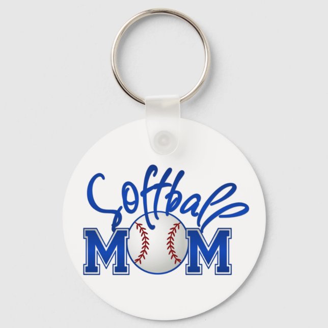 Llavero Mamá de Softbol (Anverso)
