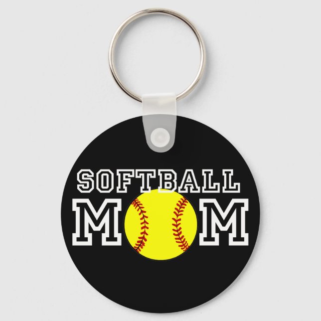 Llavero Mamá de Softbol (Anverso)