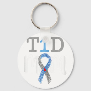 Llavero Mamá de T1d - Concientización sobre la diabetes de