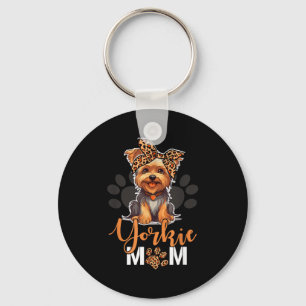 Llavero Mamá de Yorkie yorkshire leopardo amantes de perro