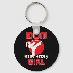 Llavero Mamá Del Cumpleaños Karate Taekwondo Chica Martial