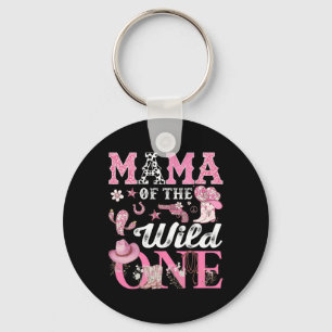 Llavero Mamá Del Cumpleaños Salvaje Una Vaquera De Primer 