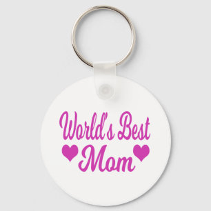 Llavero Mamá del Mundo Rosa