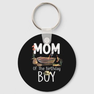 Llavero Mamá Del Niño De Cumpleaños Pescando Mamáes Famili