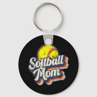 Llavero Mamá del Softball Retro