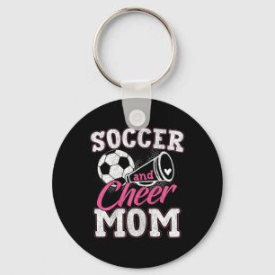 Llavero Mamá divertida de porristas fútbol y mamá de porri