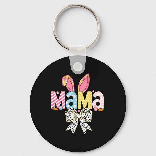 Llavero Mama Easter Coquette Bow Bunny Mating Family Eas (Anverso)