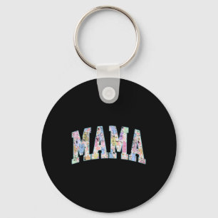 Llavero Mama Easter Retro Varsity Grandes Cartas Colorosas