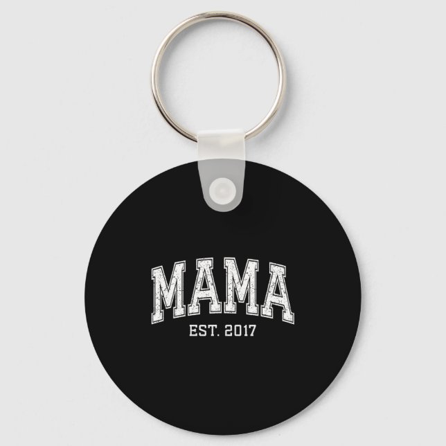Llavero Mama Est 2017 Mom D Mothers Day Ized  (Anverso)