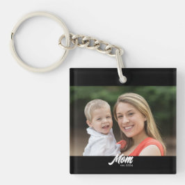 Llavero Mamá Estableció Foto De Escritura Moderna