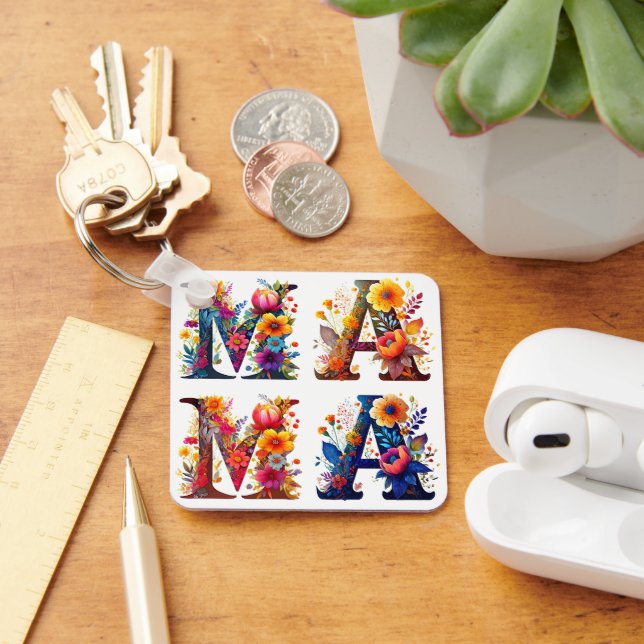 Llavero MAMA Floral (Escritorio )