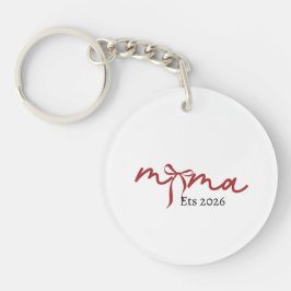 Llavero MAMA Keychain 2026 – Minimalist Mama Design, Mom G