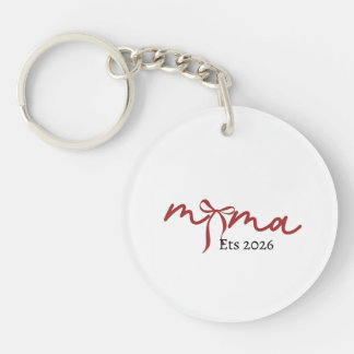 Llavero MAMA Keychain 2026 – Minimalist Mama Design, Mom G