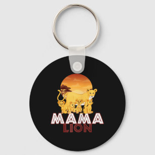 Llavero Mama Lion - Big Cat Familia Madre Hijos Tee