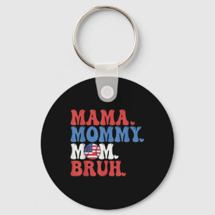 Llavero Mamá Mamá Mamá Mamá Bruh Béisbol Mamá Graciosa 4 D