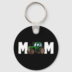 Llavero Mamá mami del niño del cumpleaños tractor granjero