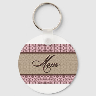Llavero Mamá marrón rosa