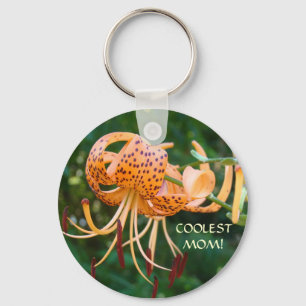 Llavero ¡MAMÁ MÁS COLOR! LLAVE CHAIN Gift Tiger Lily Flowe