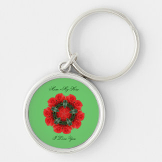 Llavero Mamá mi héroe te ama Rosas Keychain Kaleidoscope