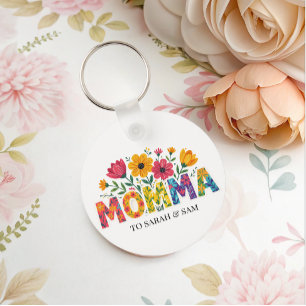 Llavero Mamá moderna nombra el día de la madre