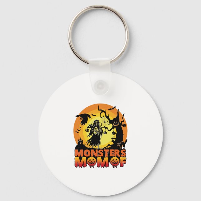Llavero Mamá Monstruos Halloween Monstruo Fantasma Esquele (Anverso)