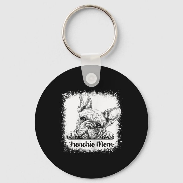 Llavero Mamá obsequia el Bulldog francés dulce y dulce con (Anverso)