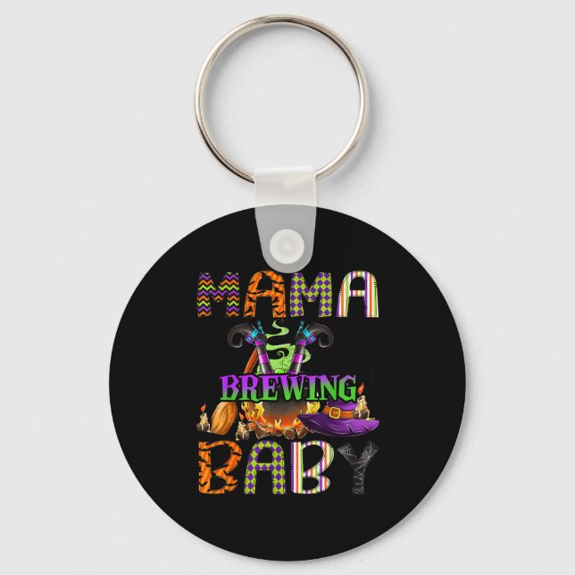 Llavero Mama Of Brewing Baby Halloween One Soky Mama  (Anverso)