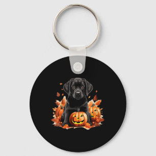 Llavero Mamá Papá Perro Labrador Negro Halloween Otoño Div
