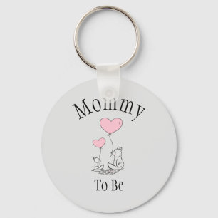Llavero Mamá Para Ser Fox Baby Shower Keychain