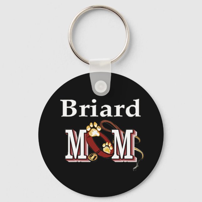 Llavero Mamá Perro Briard (Anverso)