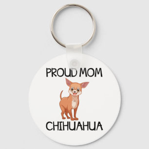 Llavero Mamá Perro Cachorro Lindo Cartoon Chihuahua